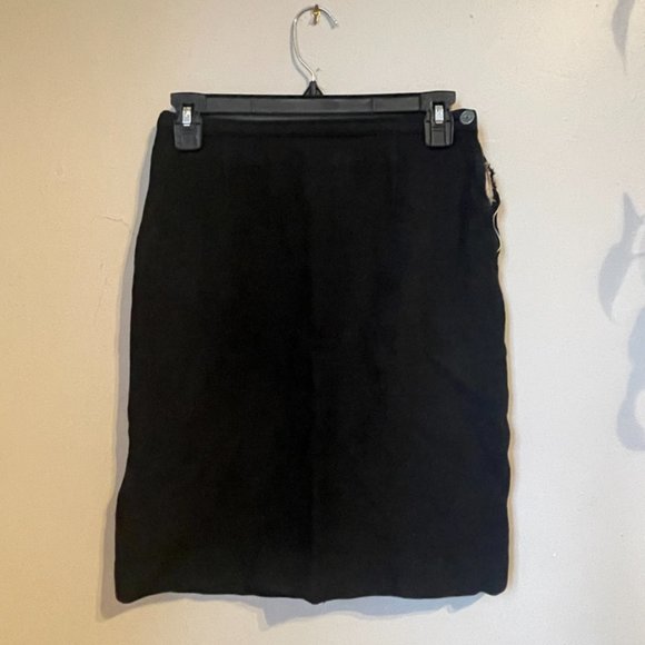Vintage Black Pencil Skirt Small - Picture 2 of 2
